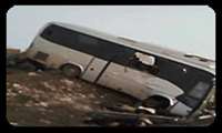 تصادف اتوبوس کاروان سوریه کربلا در کاشان 24 مصدوم بر جای گذاشت 